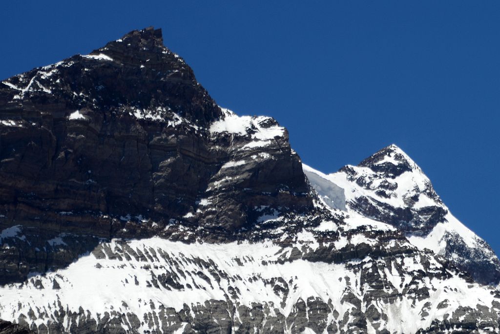 14 Cerro Pyramidal And Aconcagua South Summit From Descent Between Plaza de Mulas And Confluencia